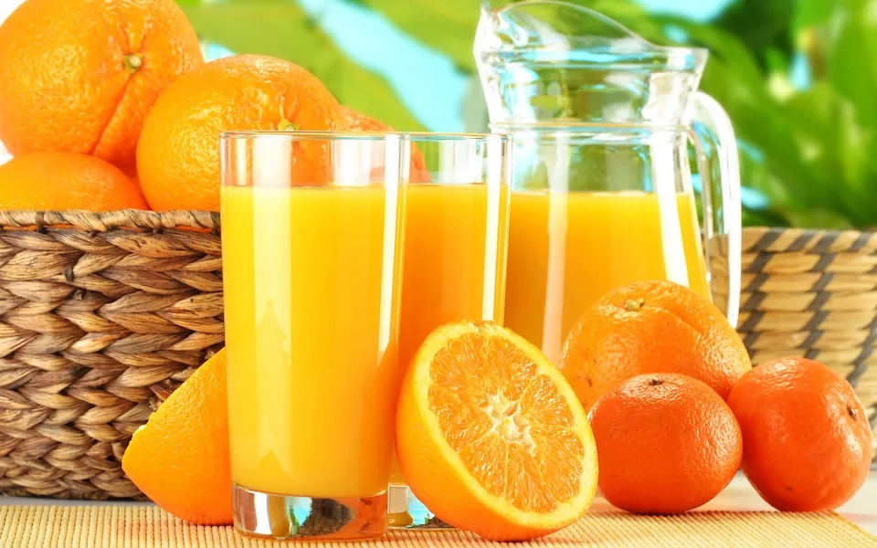 Orange Juice Background
