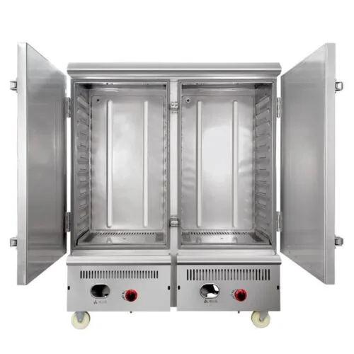 FOMAC Gas Rice Steaming Cart 12 Tray RSC-GYR12 - Image 4